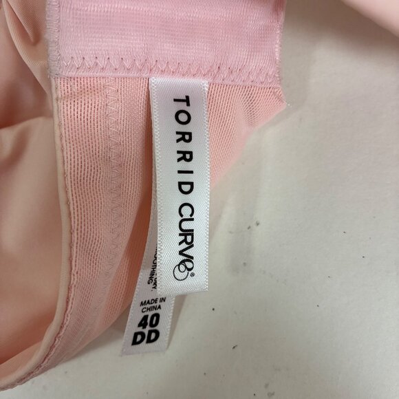 Torrid 360 Back Smoothing Push-Up Bra 40DD Pink Coquette - Picture 6 of 8